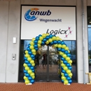 ballonnenboog voor opening nieuw hoofdkantoor van de ANWB Amsterdam Osdorp