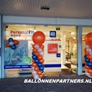 ballon pilaren oranje blauw wit opening fitness centrum