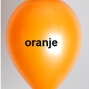 ballon oranje metallic