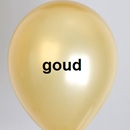 ballon goud metallic