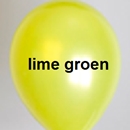 ballon lime groen metallic