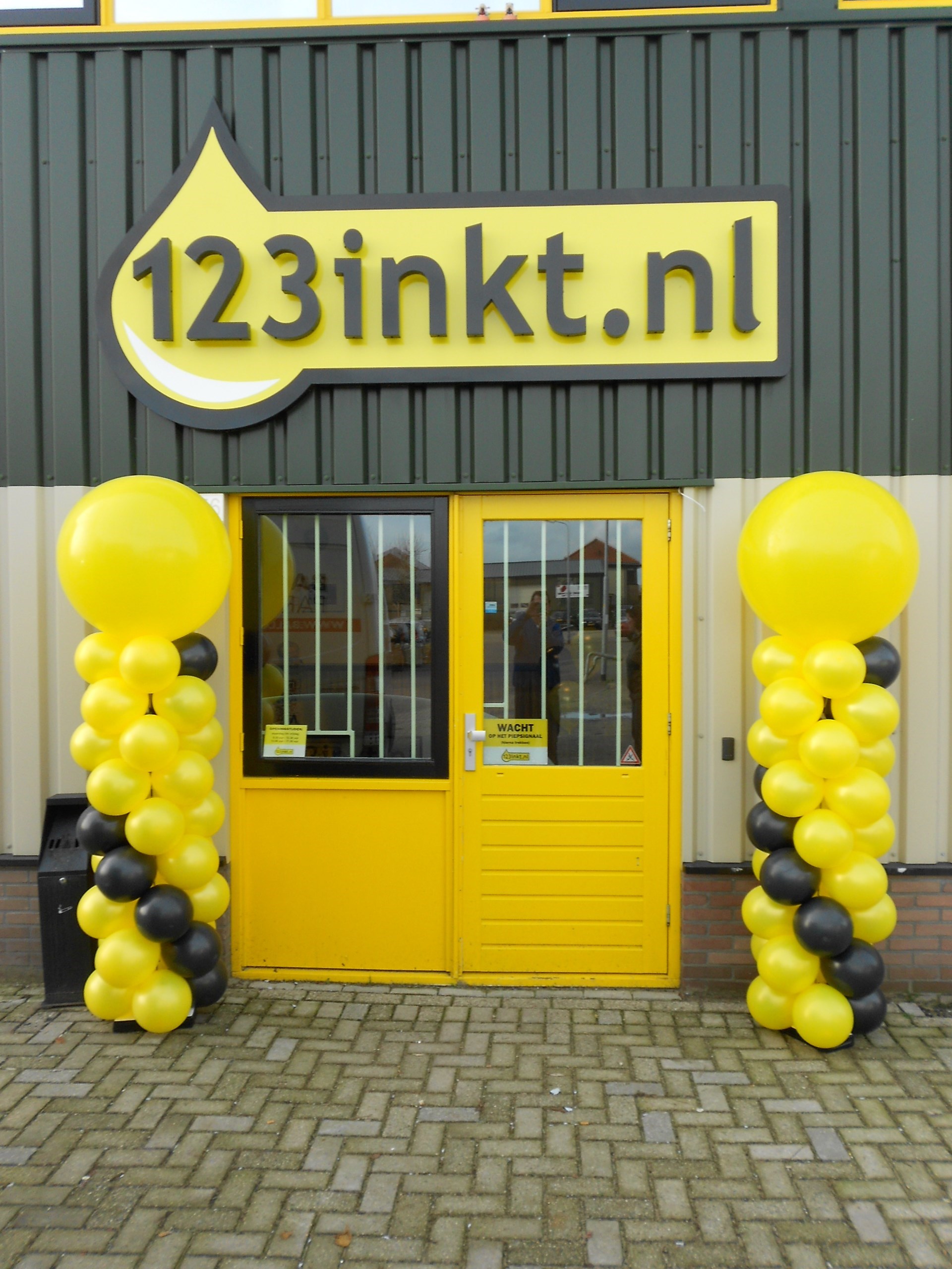 ballon pilaren 123inkt.nl bedrijfsfeest