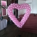 roze ballon hart bruiloft