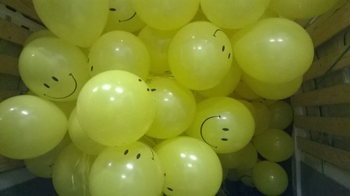 ballonnen met smiley