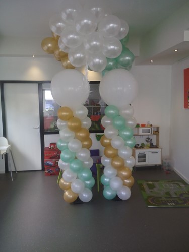 ballon pilaren voor huwelijk en losse helium ballonnen