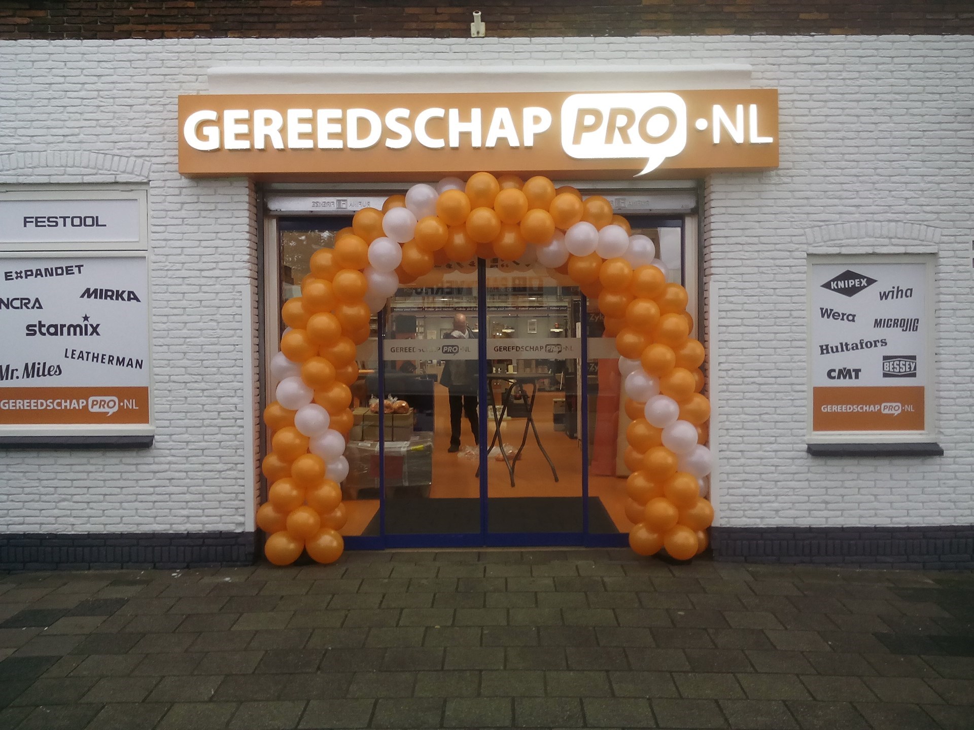 ballonnenboog opening winkel Gereedschappro.nl Haarlem