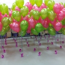 vijftig tafeldecoraties van heliumballonnen