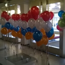 helium ballonnen trossen voor op de grond 