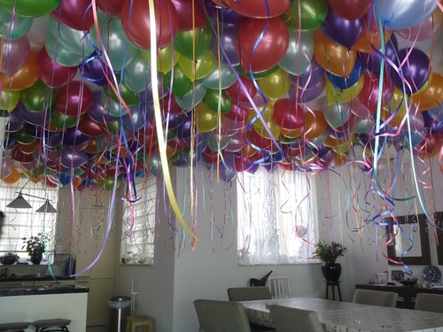 helium ballonnen voor aan plafond