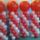 ballon pilaren voor rijscholenzoeker van Team Alert Den Haag