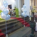 helium ballonnen trossen voor doop in kerk