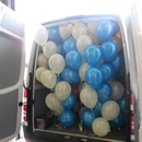 helium ballon trosjes in auto klaar voor levering