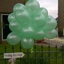 helium ballonnen trouwen Sprang Capelle aan hek vast gebonden