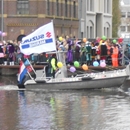 ballonnen decoratie op boot voor Sinterklaas intocht Wormer Watercentrum Wormer