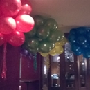 ballonnen met helium als trossen Grand Hotel ter Duin Noordwijk