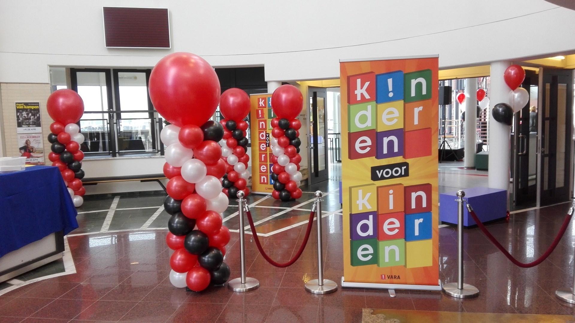 ballonnen decoraties Zaantheater Zaandam Kinderen voor Kinderen Doe middag