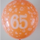 leeftijd ballon 65 jaar gemengde kleuren