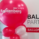 ballon pilaar met logo bedrijf 100 jaar feest  €50,00 per pilaar