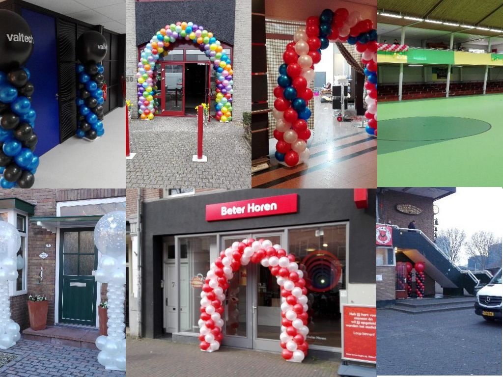 ballon decoraties in Amsterdam Wormer Uitgeest en Zaandam