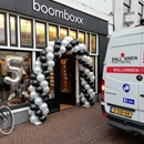 ballonnenboog Boomboxx zwart wit 5 jaar feest