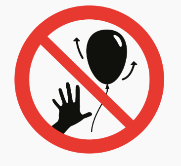 verbod om ballonnen op te laten