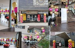ballon decoraties voor 100 jarig jubileum Motorhuis