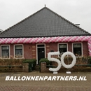 ballonnen slingers huis  50 jaar ballonnen cijfers