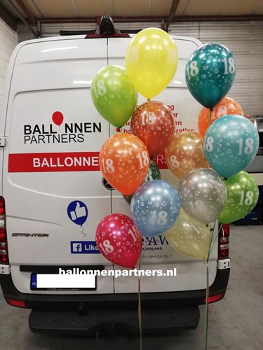 leeftijd ballonnen met helium gevuld