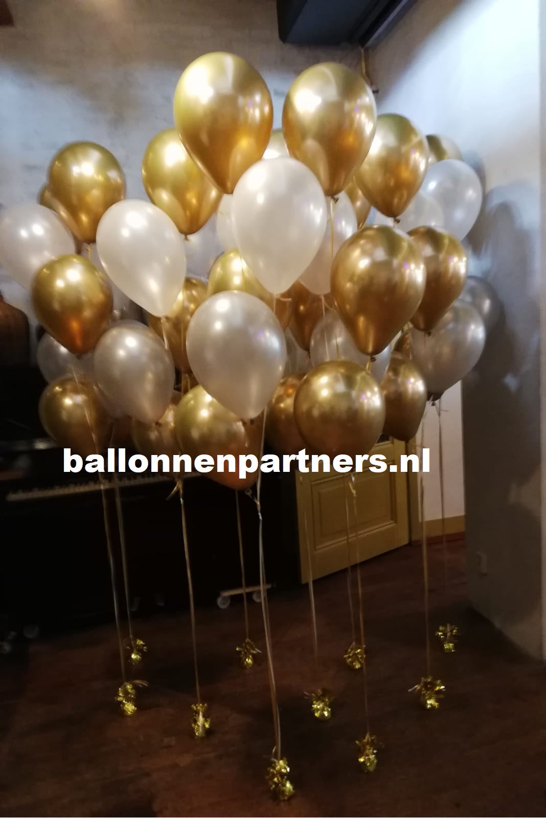 Mondstuk lenen bladerdeeg helium ballon trosjes | Ballonnenpartners