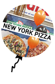 ballonnen voor New York Pizza