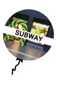 ballonnen voor Subway