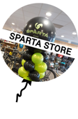 ballonnen voor Sparta store